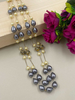Sivori Alloy Gold-plated Grey Jewellery Set(Pack of 1)
