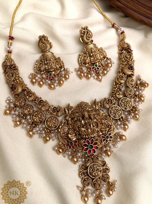 AGP Brass Brass, Gold-plated Gold Jewellery Set(Pack of 1)