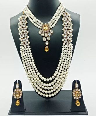 Ronak Fashion Alloy Gold-plated Gold Jewellery Set(Pack of 1)