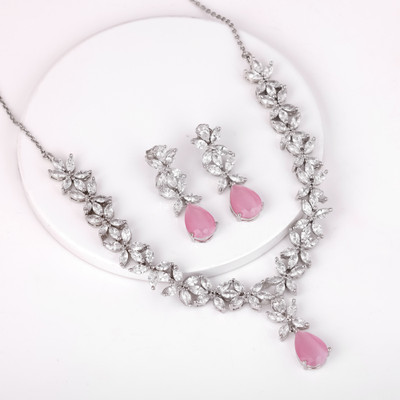 GIVA Sterling Silver Rhodium Silver Jewellery Set(Pack of 1)