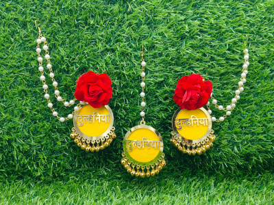 Riya Handcraftejewelry Wood Yellow Jewellery Set(Pack of 1)