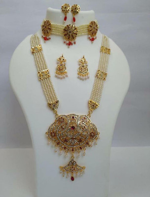 DPMARKETING Alloy Gold-plated Gold Jewellery Set(Pack of 1)