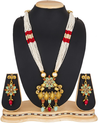 AADITA Alloy Gold-plated Multicolor Jewellery Set(Pack of 1)