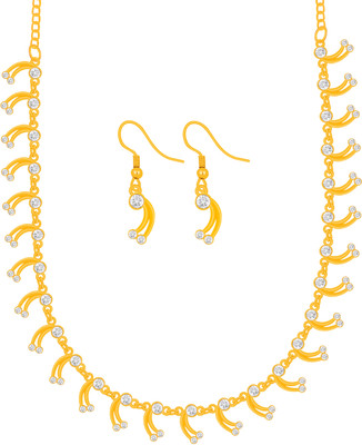 Shreenathji Jewellers Alloy Gold-plated Gold Jewellery Set(Pack of 1)