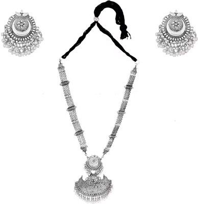 Shri Radhe Fashion House Alloy Silver Jewellery Set(Pack of 1)
