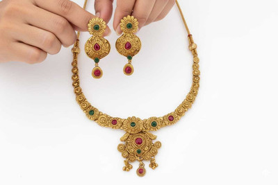 PSM Brass, Copper Multicolor Jewellery Set(Pack of 1)