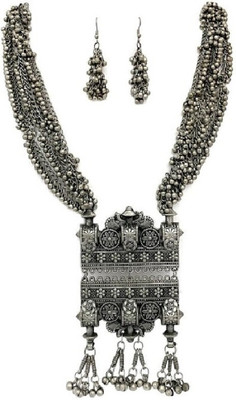 COSMO DUST JEWELLERY WITH DEVICE Oxidised Silver Silver Silver, Grey Jewellery Set(Pack of 2)