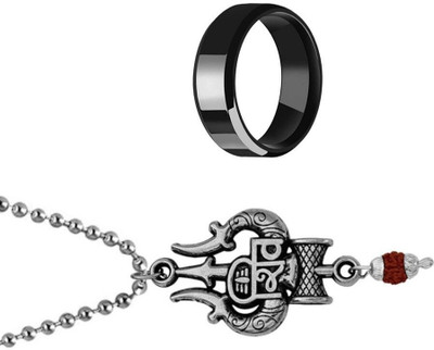 KINGSTYLEIMPEX Stainless Steel Sterling Silver Silver Jewellery Set(Pack of 3)