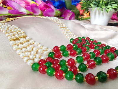 Grace Collections Alloy Gold-plated Green Jewellery Set(Pack of 1)