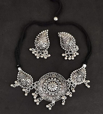MAYRA TRADING Alloy Silver Jewellery Set(Pack of 1)