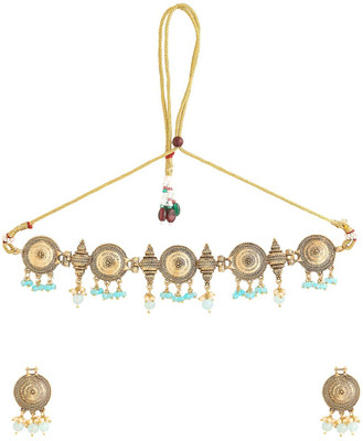 YELLOW CHIMES Metal Gold Jewellery Set(Pack of 1)