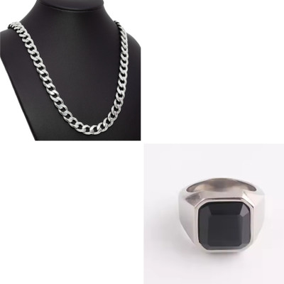 MAATRCHAAYA Stainless Steel Sterling Silver Silver Jewellery Set(Pack of 2)