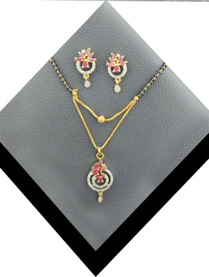 SIPARDH Alloy Gold-plated Red Jewellery Set(Pack of 1)
