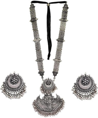 house of common Zinc Black Silver Silver Jewellery Set(Pack of 1)