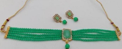 house of common Alloy Green Jewellery Set(Pack of 1)