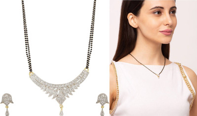 P R Production Oxidised Silver Multicolor Jewellery Set(Pack of 2)