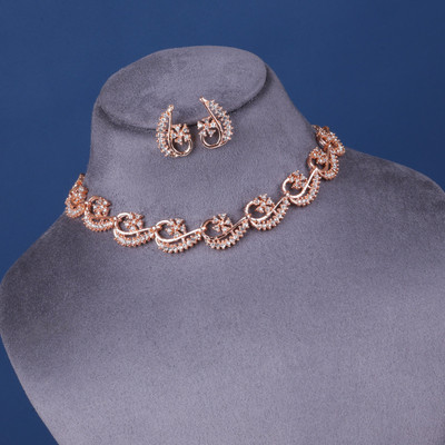swtk Alloy Gold-plated Gold Jewellery Set(Pack of 1)