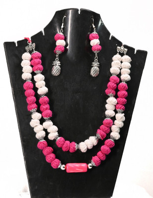 A S enterprize Oxidised Silver Multicolor Jewellery Set(Pack of 1)