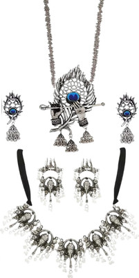 SPARKLIZA Alloy Silver Silver Jewellery Set(Pack of 1)