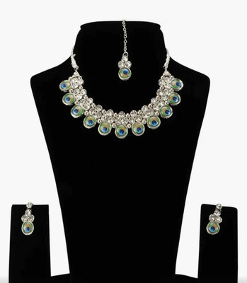 dev group collection Metal Green Jewellery Set(Pack of 1)