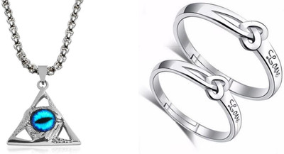 ruby collection Alloy Silver, Silver Jewellery Set(Pack of 2)