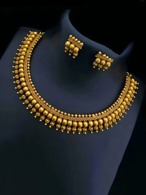 Laforword Brass Gold-plated Gold Jewellery Set(Pack of 1)