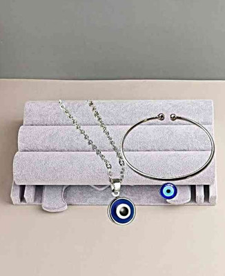 Neerajyoti Stainless Steel Silver Jewellery Set(Pack of 2)