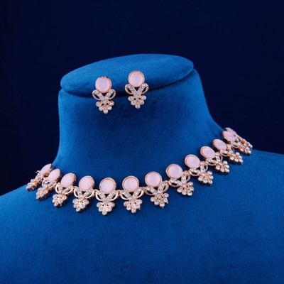 PARTICIAO Alloy Rhodium Silver Jewellery Set(Pack of 1)