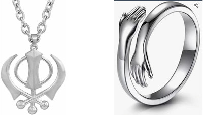ruby collection Alloy Silver, Silver Jewellery Set(Pack of 2)