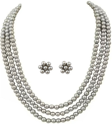 DENICRAAS Brass, Alloy Grey Jewellery Set(Pack of 1)