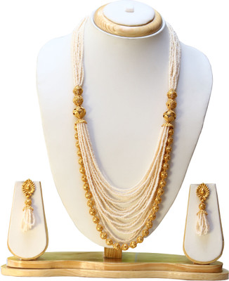Swarajshop Copper Gold-plated Gold Jewellery Set(Pack of 1)