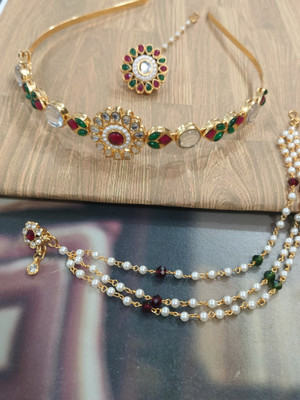 Aaruhi Creation Alloy Gold-plated Multicolor Jewellery Set(Pack of 3)