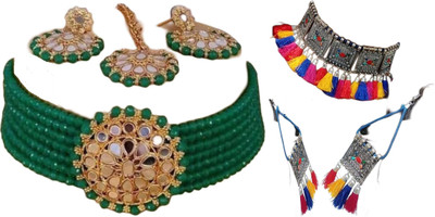 JMBW INTERNATIONAL Alloy Green, Multicolor Jewellery Set(Pack of 2)