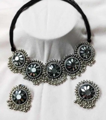 SHRI SHYAM Alloy Silver Black Jewellery Set(Pack of 1)