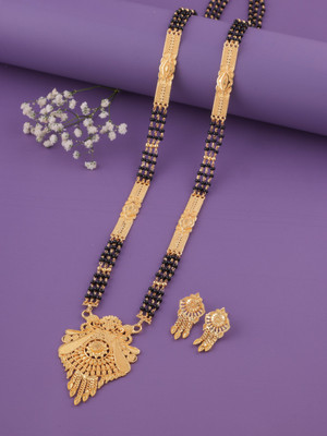 LaChoiceIt Beautiful and Unique Trending Design Pendant Mangalsutra with 24 Inch Long Chain Brass, Alloy Mangalsutra