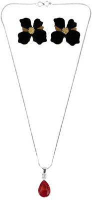 SRK Fashions Alloy Red, Black Jewellery Set(Pack of 1)