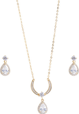 NILUK Copper Gold Jewellery Set(Pack of 1)