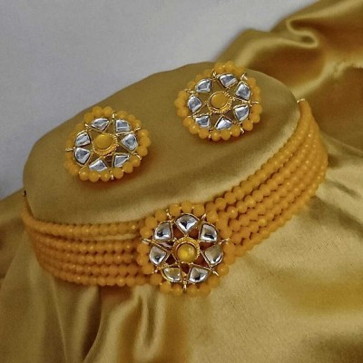 RAHUL TRADERS Alloy Gold-plated Yellow Jewellery Set(Pack of 1)