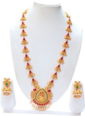 Ethnicking Brass, Copper Multicolor Jewellery Set(Pack of 1)