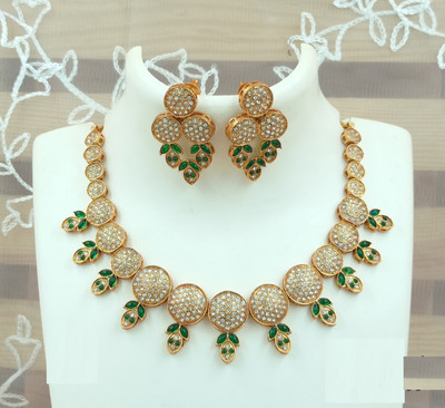 Shilpa Creation Alloy Green Jewellery Set(Pack of 2)
