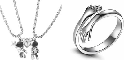 ruby collection Alloy Silver, Silver Jewellery Set(Pack of 2)