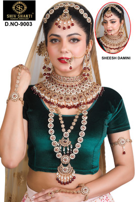 SHIVSHAKTI Alloy Gold-plated Multicolor Jewellery Set(Pack of 7)