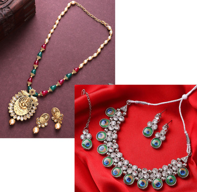 Pampy Angel Alloy Gold-plated Gold Jewellery Set(Pack of 2)
