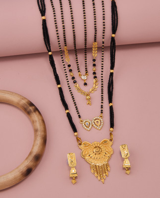 TheSanga Brass Gold-plated Gold Jewellery Set(Pack of 1)