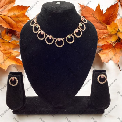 JASH Alloy Rose Gold Jewellery Set(Pack of 1)