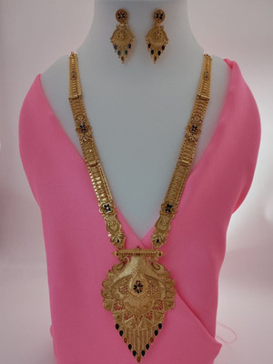 vadhvalaenterprise Brass Gold-plated Gold Jewellery Set(Pack of 1)
