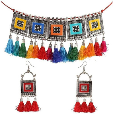 Lathar Alloy Multicolor Jewellery Set(Pack of 1)