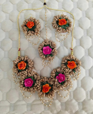 Neha Fabric Multicolor Jewellery Set(Pack of 1)