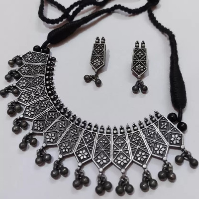 Samridhi DC Alloy Silver, Black Jewellery Set(Pack of 3)