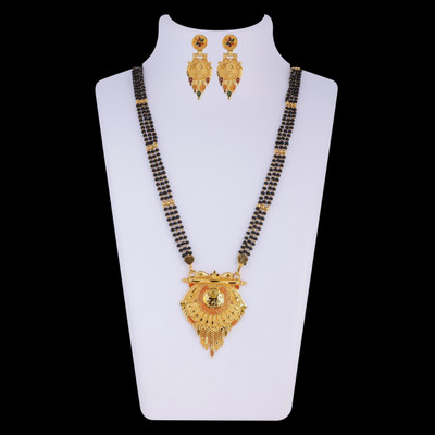 house of common Alloy Gold-plated Gold Jewellery Set(Pack of 1)